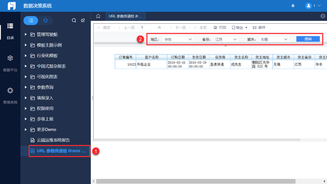URL传参效果